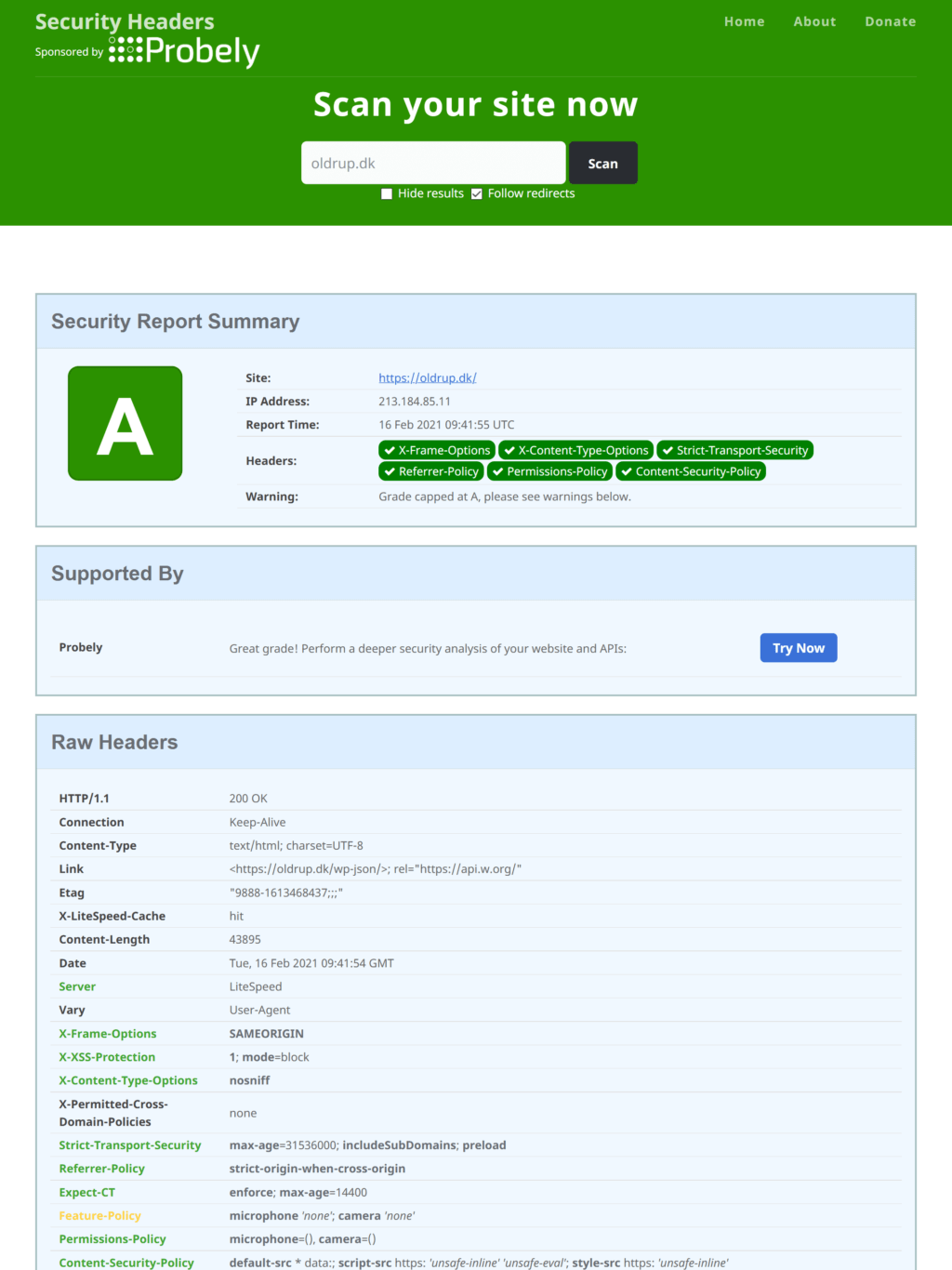 Boost WordPress security with Security Headers – oldrup.dk