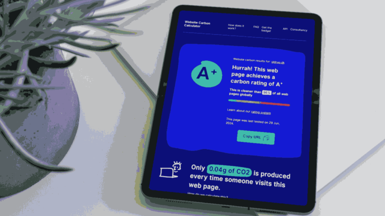 oldrup.dk achieves a carbon rating of A+, being cleaner than 96% of all the web pages globally